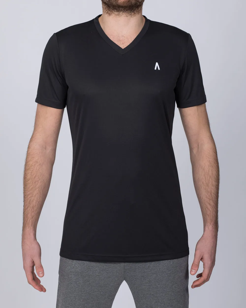 2t Dry Tech V-Neck Training Top (dark grey)