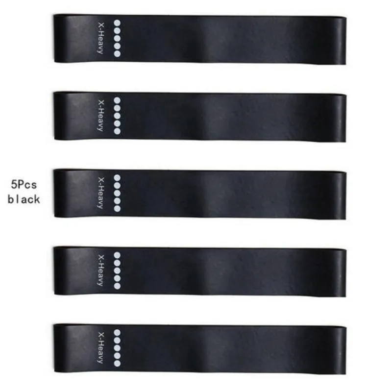 5pcs/set Yoga Resistance Rubber Bands Expander Belt Fitness