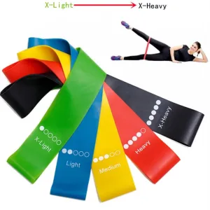 5pcs/set Yoga Resistance Rubber Bands Expander Belt Fitness