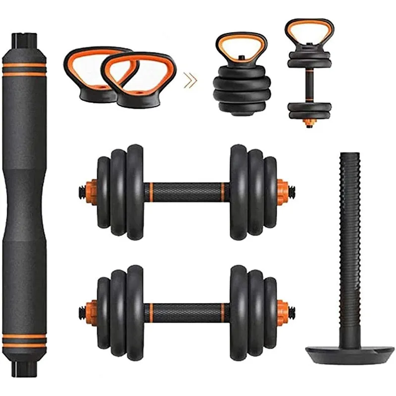 6-in-1 Adjustable Dumbbells Barbell Set (40Kg)