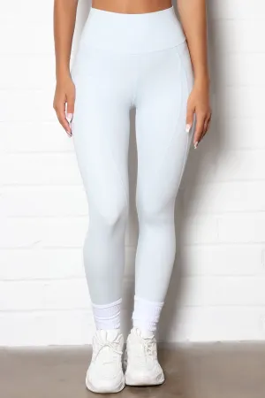 A Winner Active Compression Legging - Ice Blue