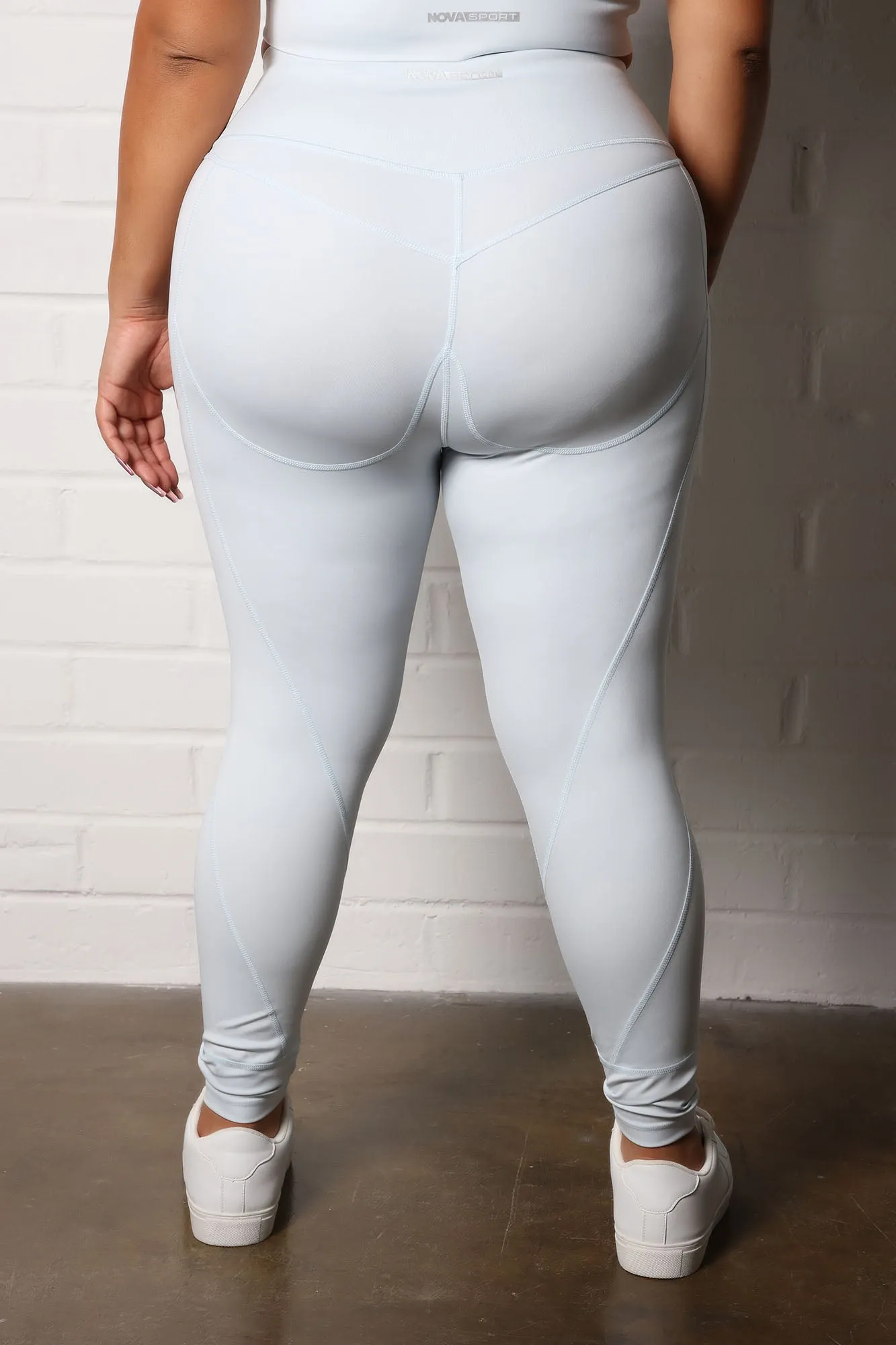 A Winner Active Compression Legging - Ice Blue