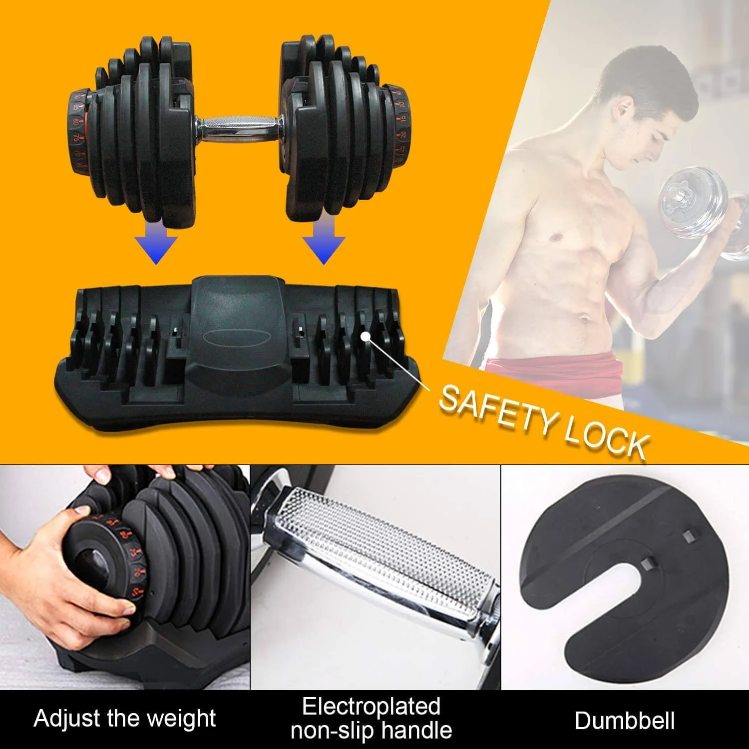 Adjustable Dumbbells 40KG