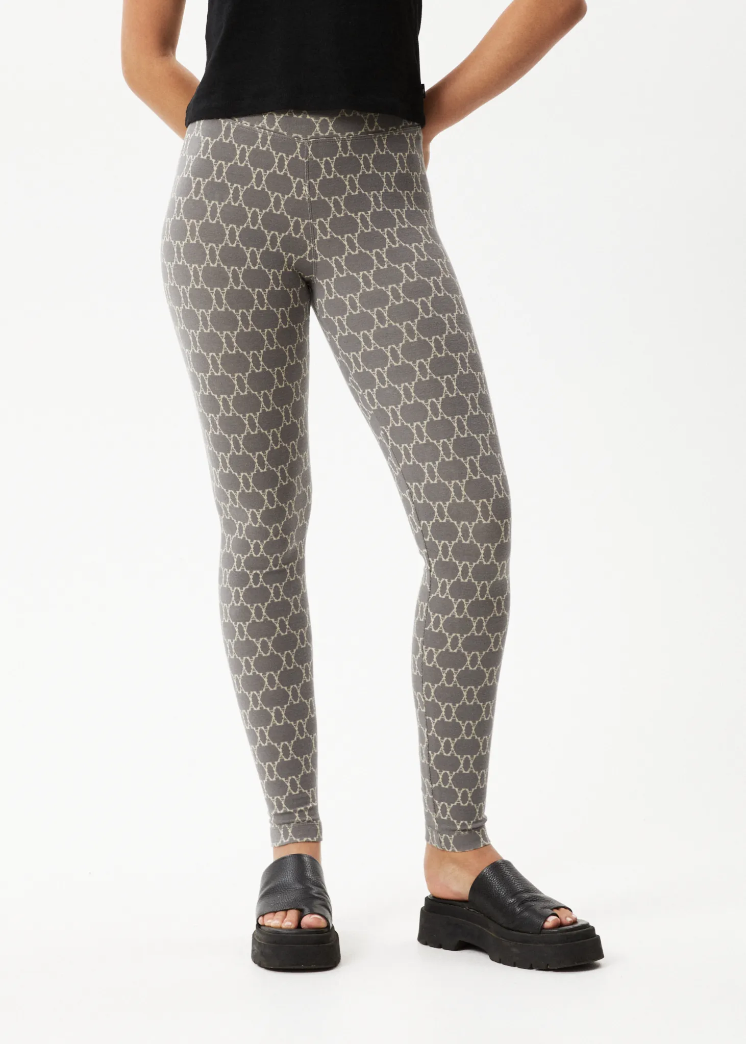 AFENDS Womens Lois - Leggings - Steel