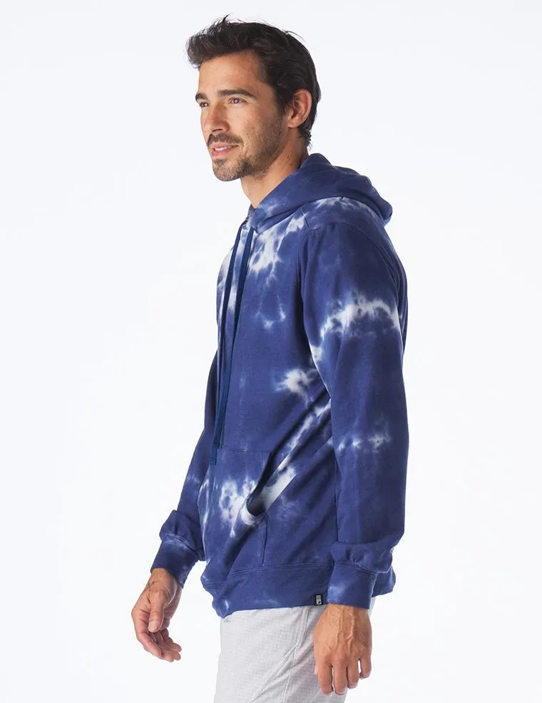 Atlas Hoodie: Indigo Blur Dye