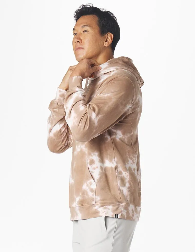 Atlas Hoodie: Sand Stone Blur Dye