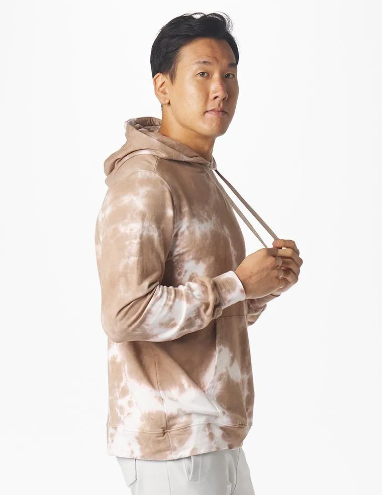 Atlas Hoodie: Sand Stone Blur Dye