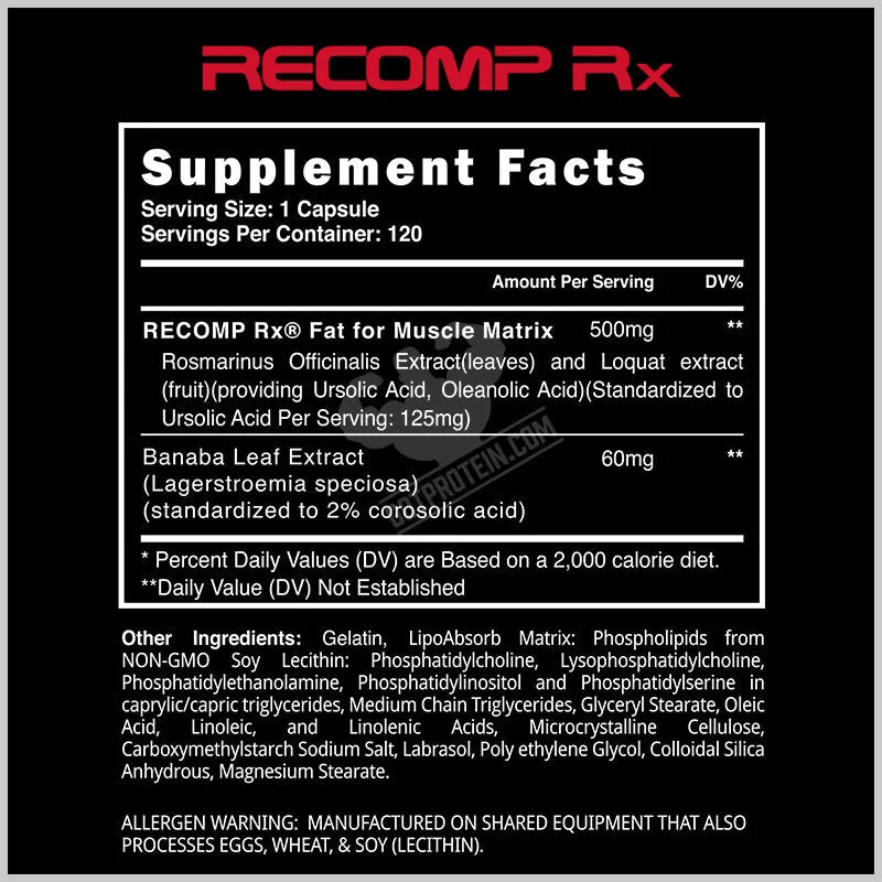 Blackstone Labs Recomp RX 120 Capsules