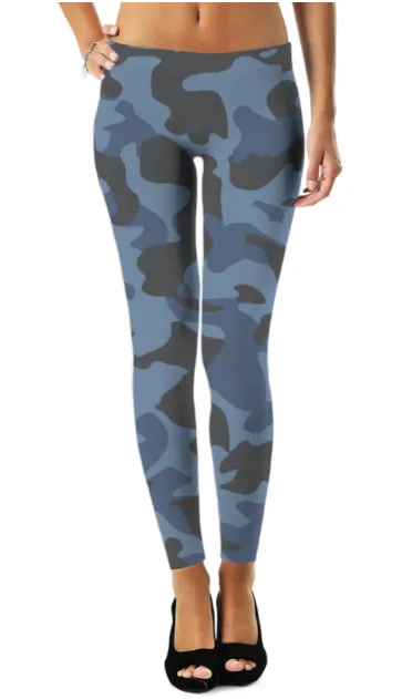 Blue Camo 2 Legging