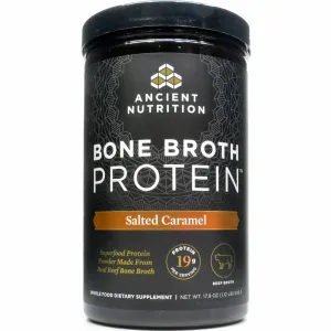 Bone Broth Protein Beef Salted Caramel 20 serv By Ancient Nutrition