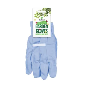 Children's Garden Gripper Gloves - Blue Protective Outdoor Handwear for Kids