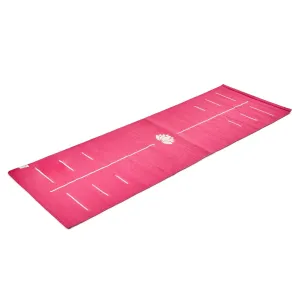 Cotton Yoga Mat-Lotus- High Grip Pink- 24 inches