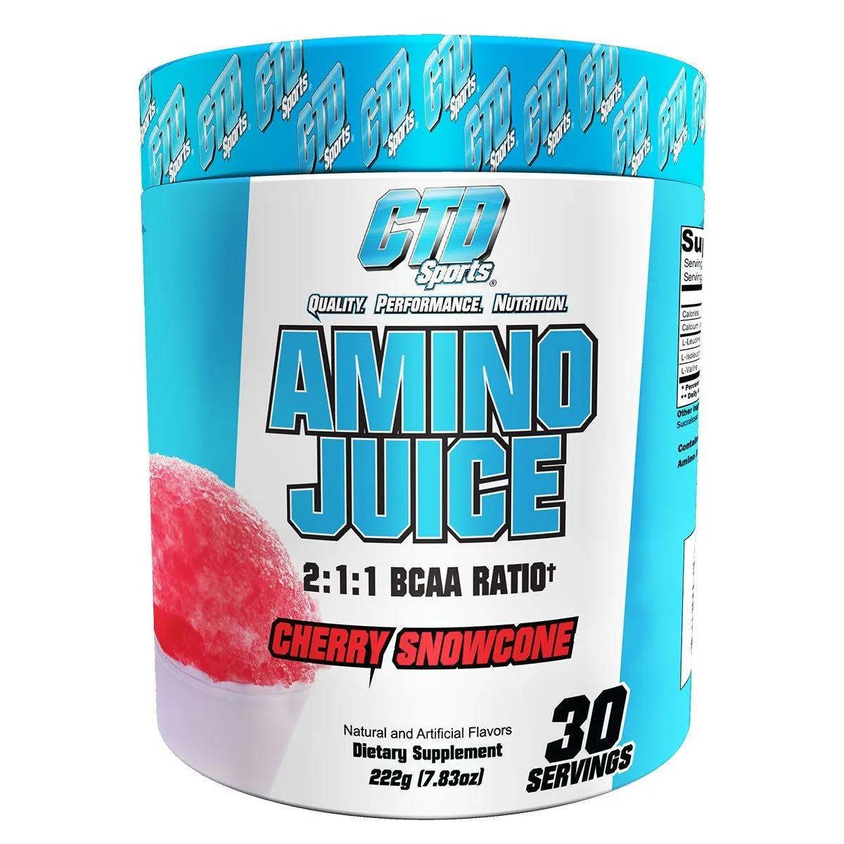 CTD Labs Amino Juice Cherry Snowcone 30 Servings