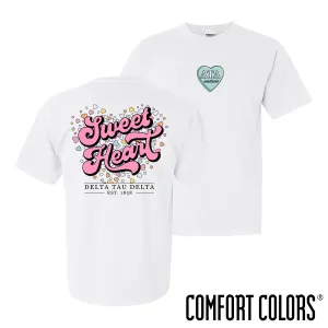 Delt Comfort Colors Sweetheart White Short Sleeve Tee