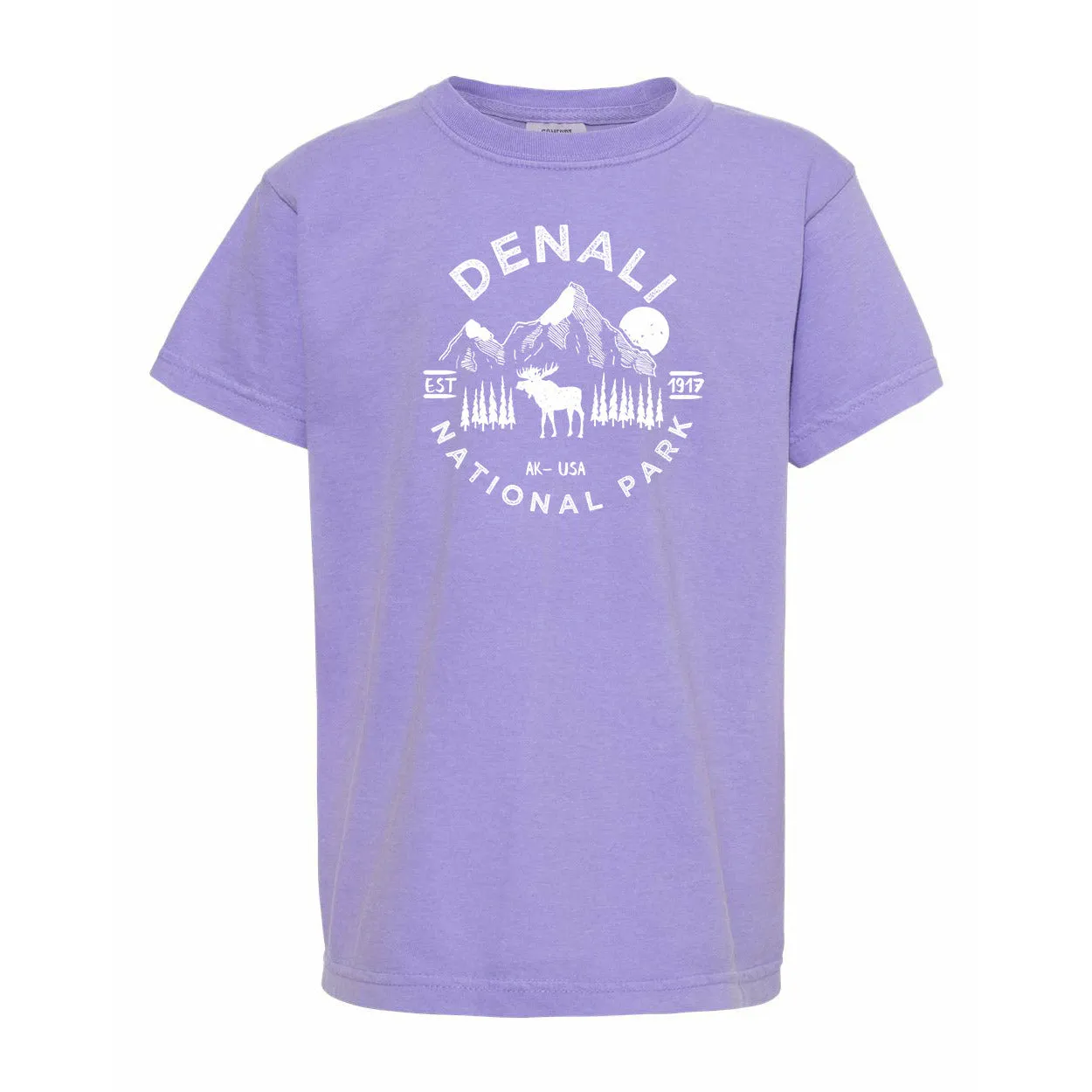 Denali National Park Youth Comfort Colors T shirt