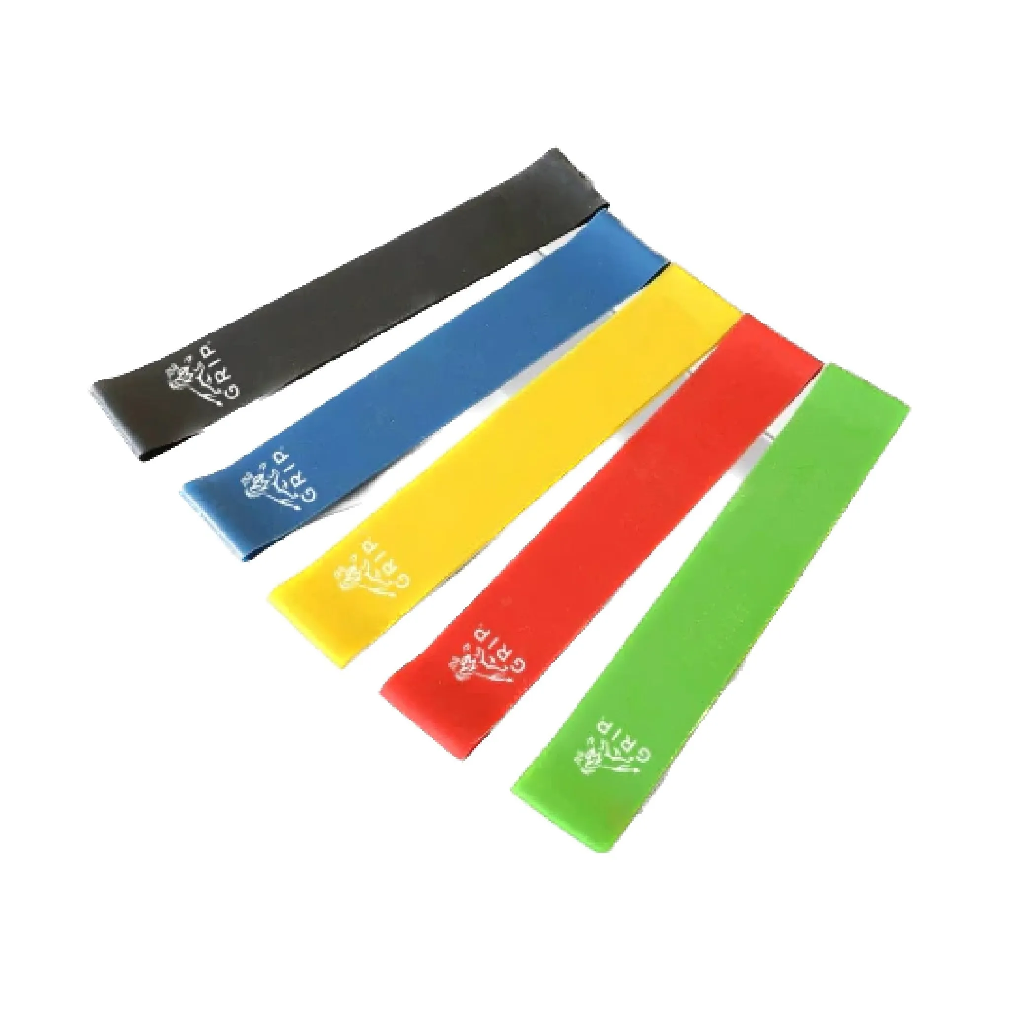 Grip Resistance Bands / Training Bands / Elastic Bands (Set Of 5) With Different Resistance Strength Level For Squats, Hips, Legs, Butt, Glutes And Full Body Workouts At Home, Gym Or While Travelling