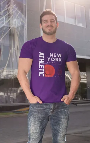 Gym T shirts for men 'Athletic New York' Design