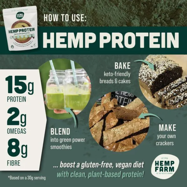 Hemp Farm Pure Hemp Protein Powder 1kg