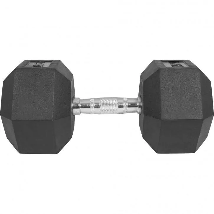 Hex Rubber Dumbbell 15KG