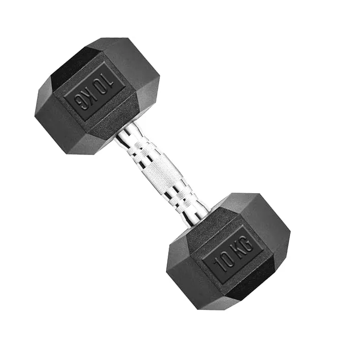 HEX Rubber Dumbbells (Pair)