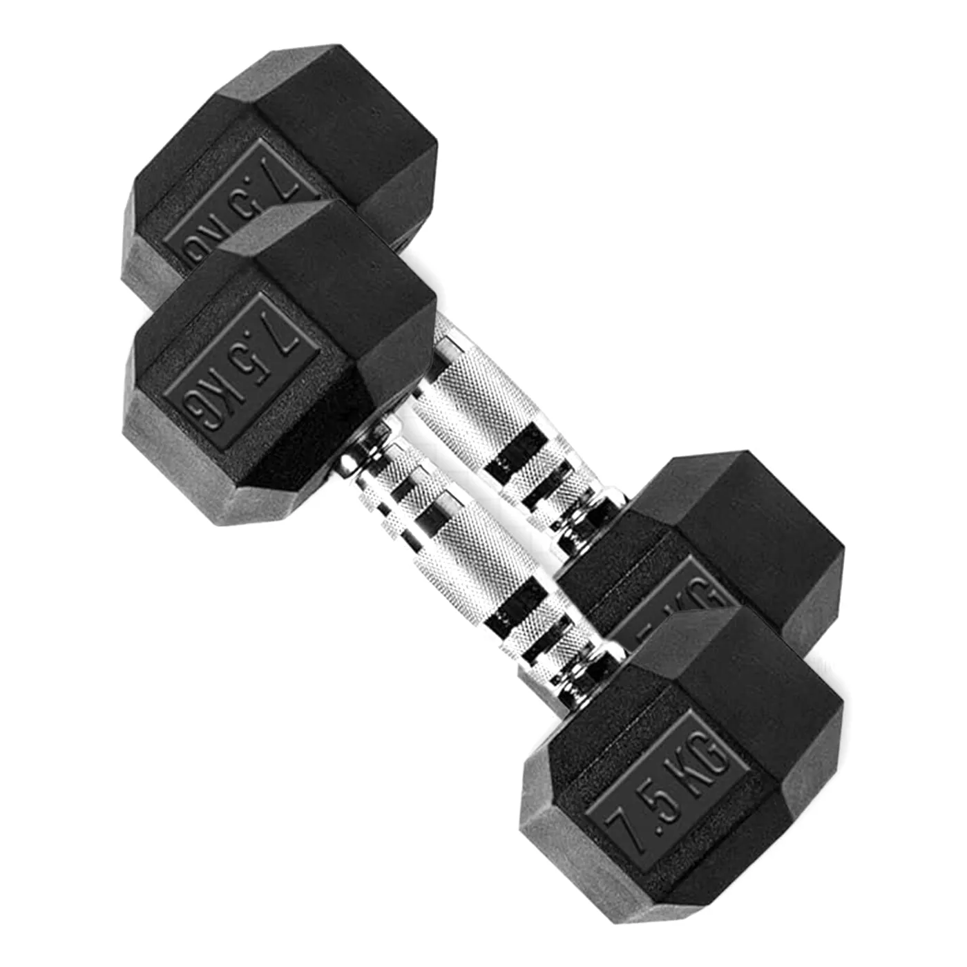 HEX Rubber Dumbbells (Pair)