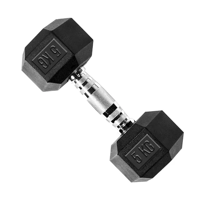 HEX Rubber Dumbbells (Pair)