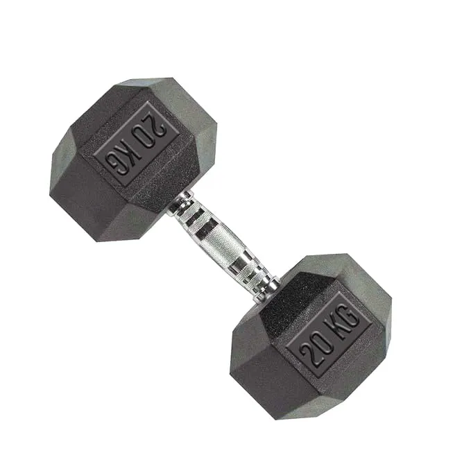 HEX Rubber Dumbbells (Pair)