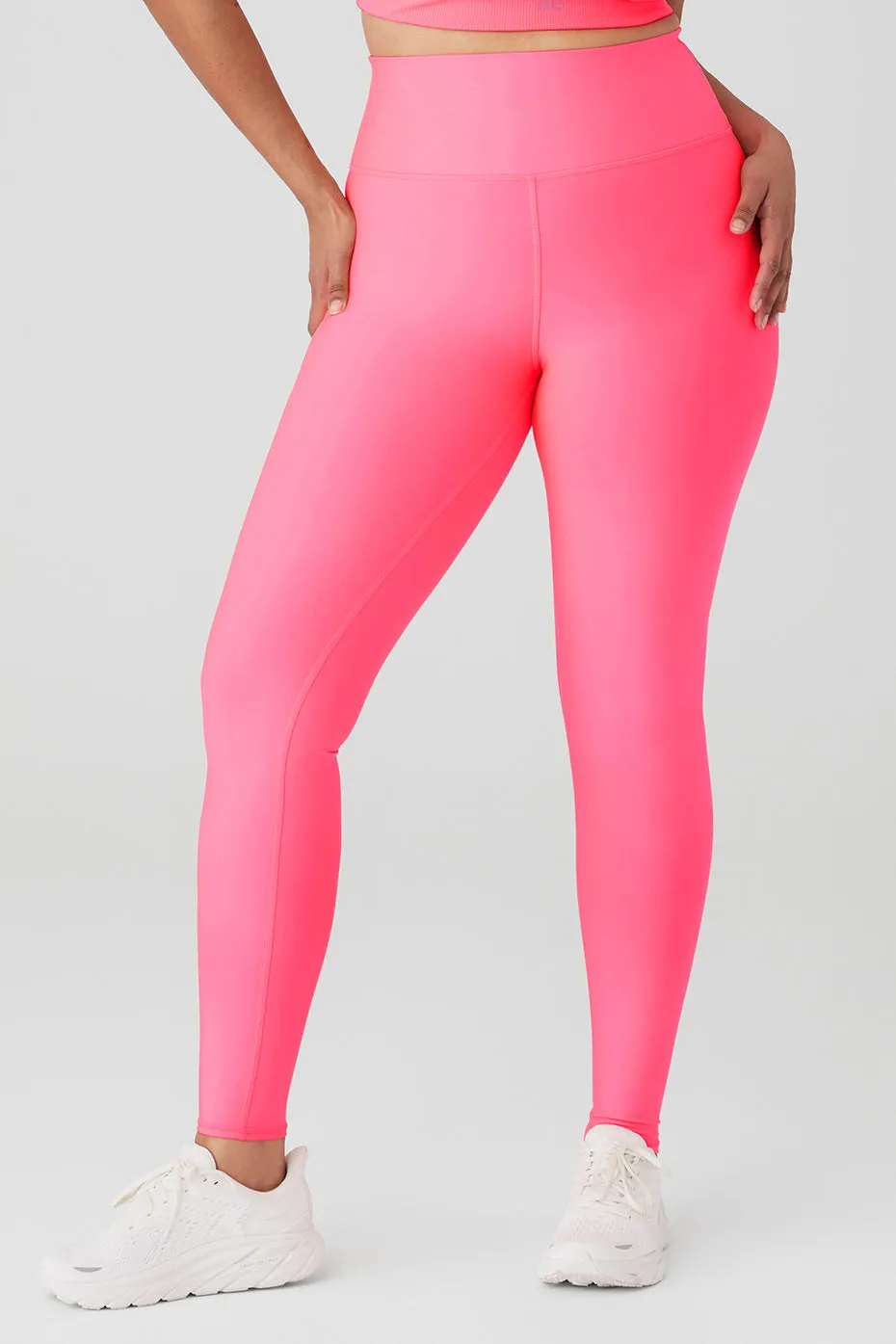 High-Waist Airlift Legging - Fluorescent Pink Coral