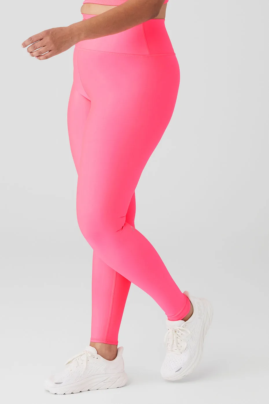 High-Waist Airlift Legging - Fluorescent Pink Coral