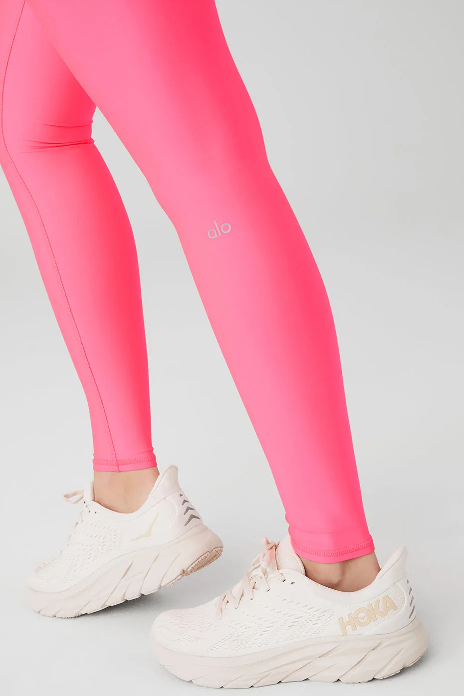 High-Waist Airlift Legging - Fluorescent Pink Coral