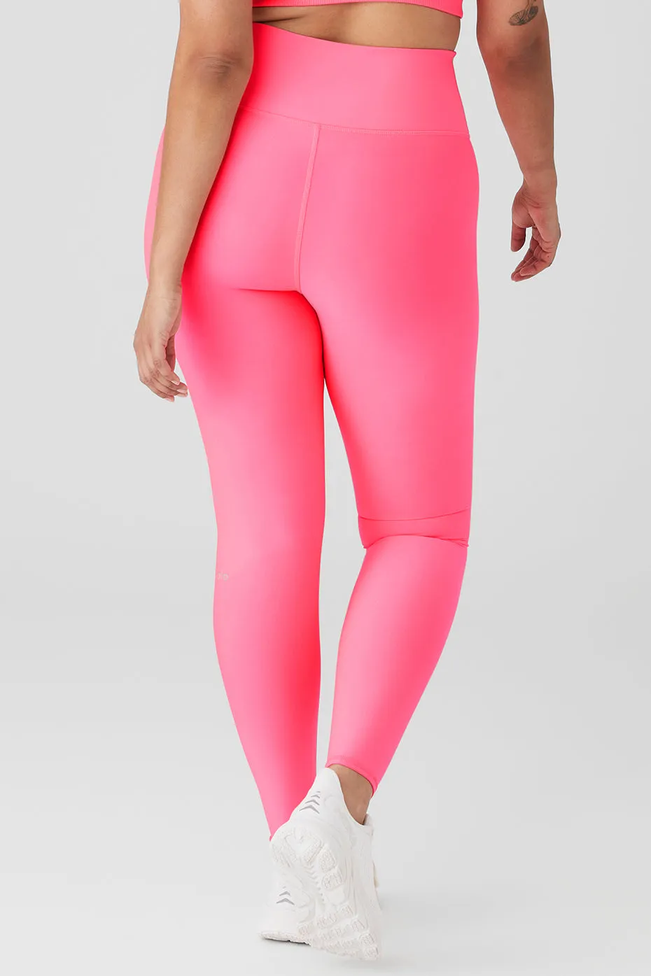 High-Waist Airlift Legging - Fluorescent Pink Coral