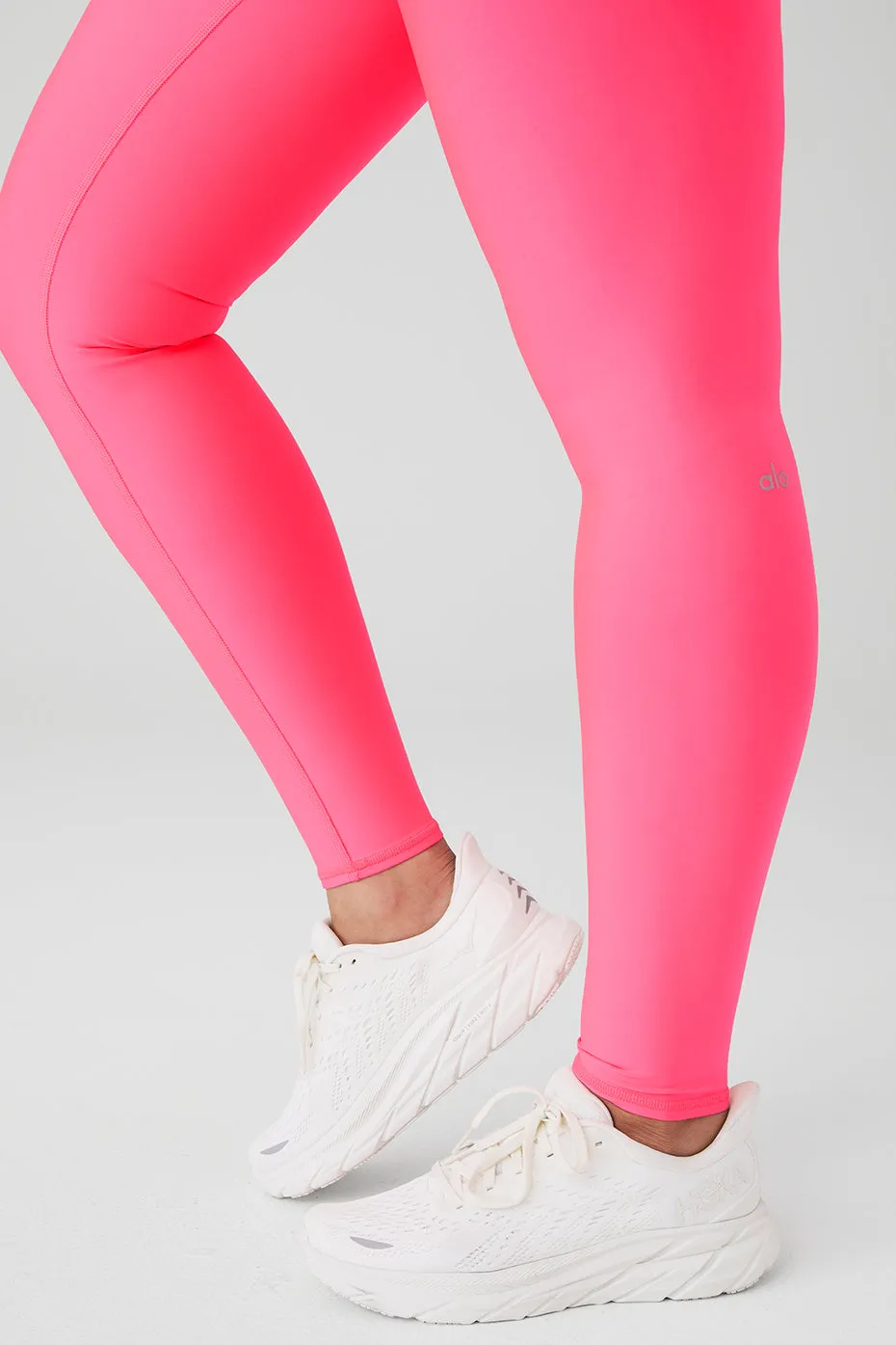 High-Waist Airlift Legging - Fluorescent Pink Coral