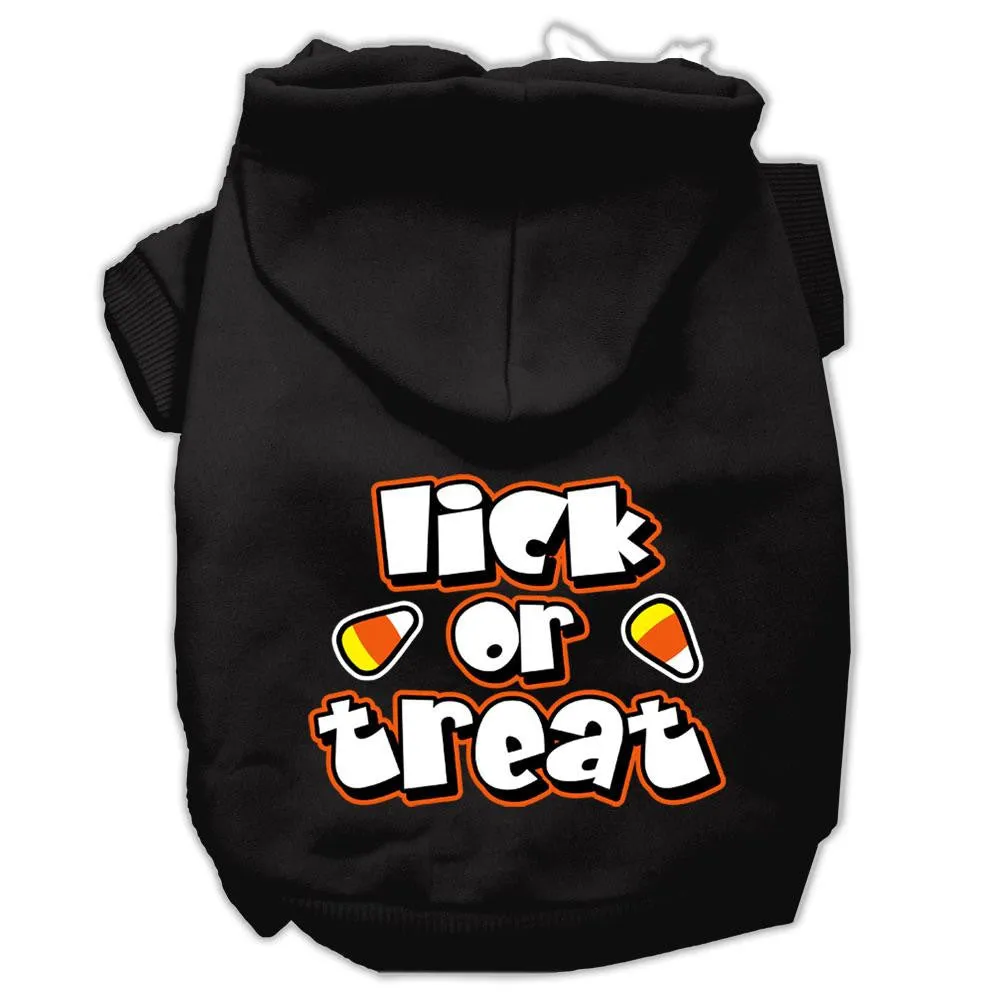 Lick Or Treat Screen Print Pet Hoodies Black L (14)