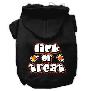 Lick Or Treat Screen Print Pet Hoodies Black L (14)