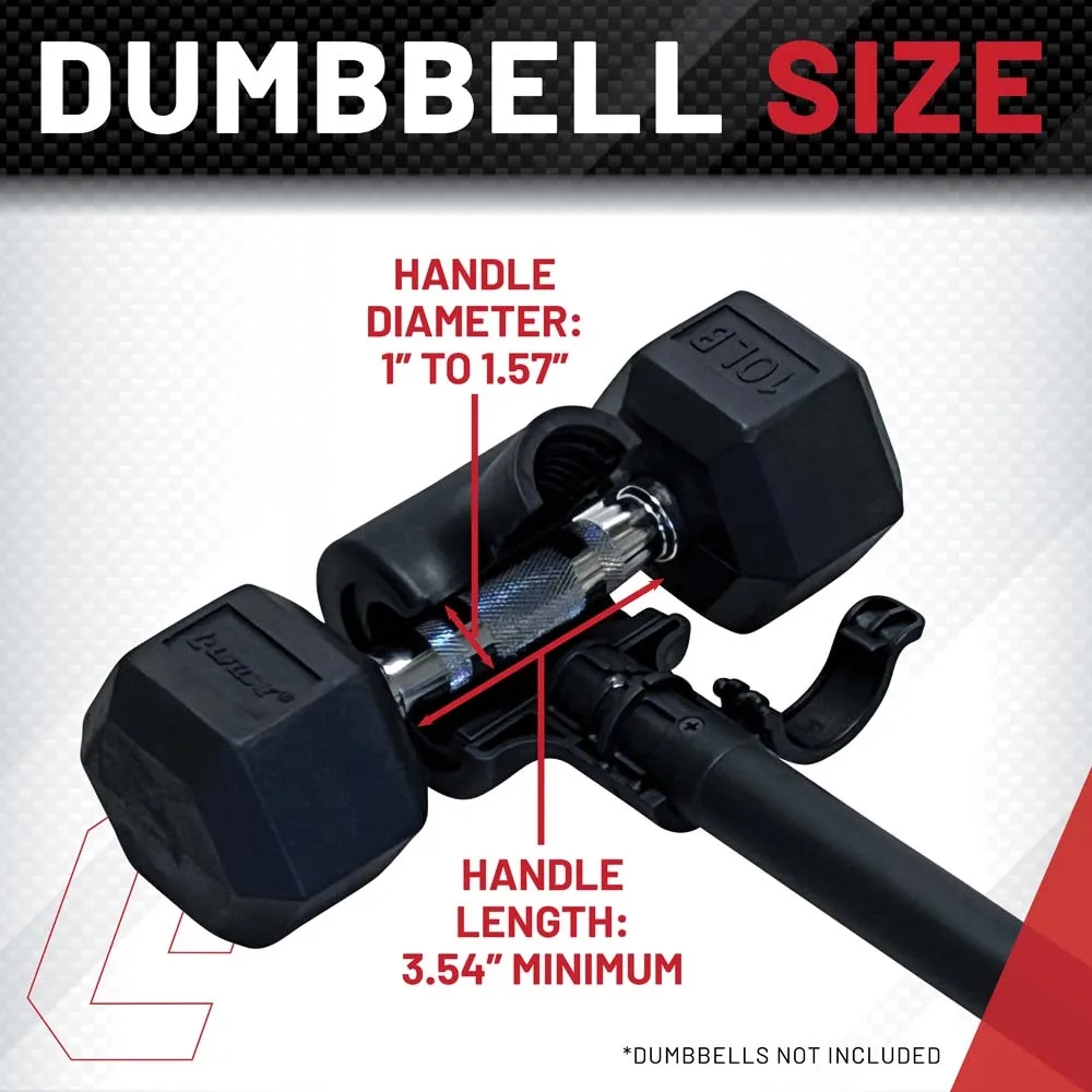 Lifeline Fitness Dumbbell Converter Set – Transform Dumbbells into Barbell & Kettlebell with Resistance Training Features