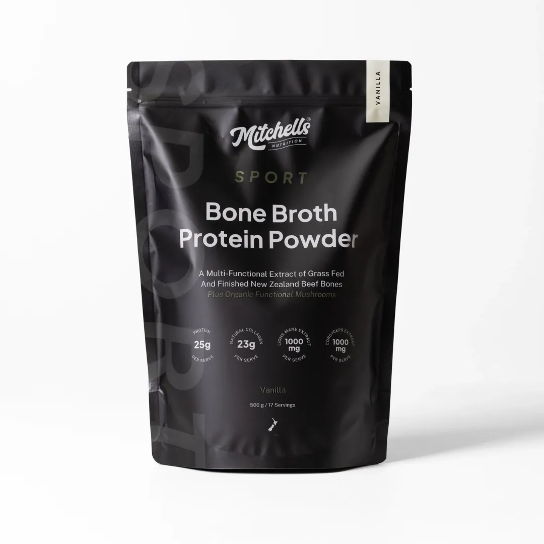 Mitchells SPORT Vanilla Bone Broth Protein Powder 500g