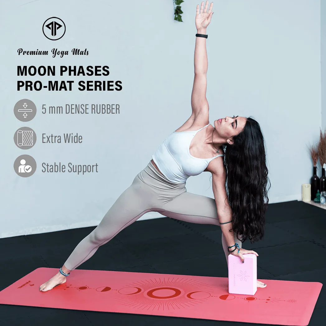 Moon Phases PU Yoga Mat