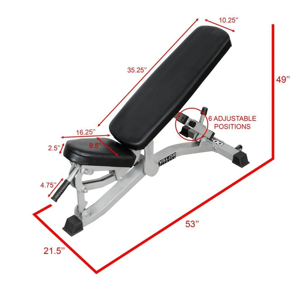 Multi Degree Flat - Incline Adjustable Weight Bench