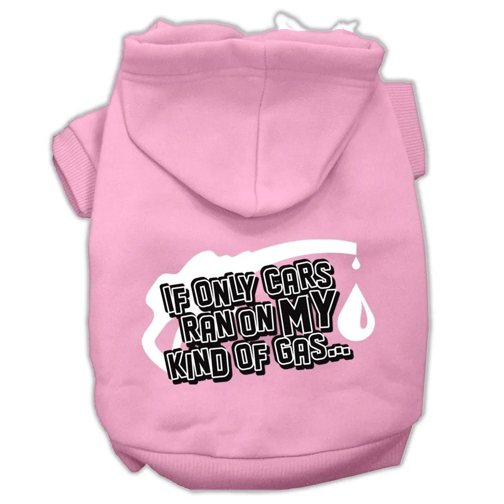 My Kind Of Gas Screen Print Pet Hoodies Light Pink Size Xs (8)