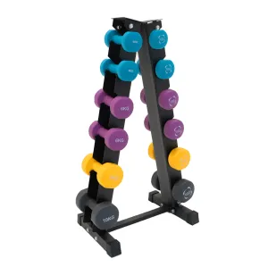 Neoprene Dumbbells Set with Rack