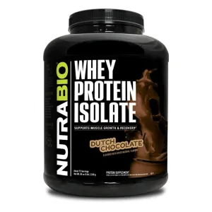 NutraBio 100% Whey Protein Isolate 75 Servings