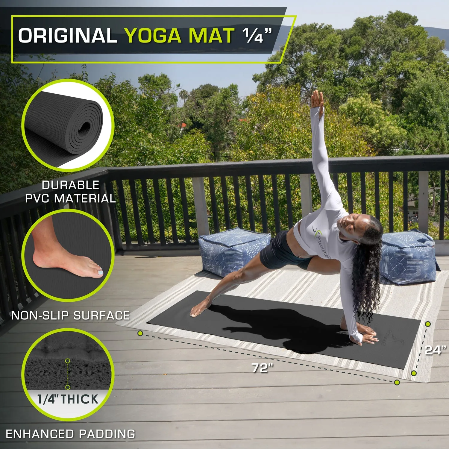 Original Yoga Mat 1/4"