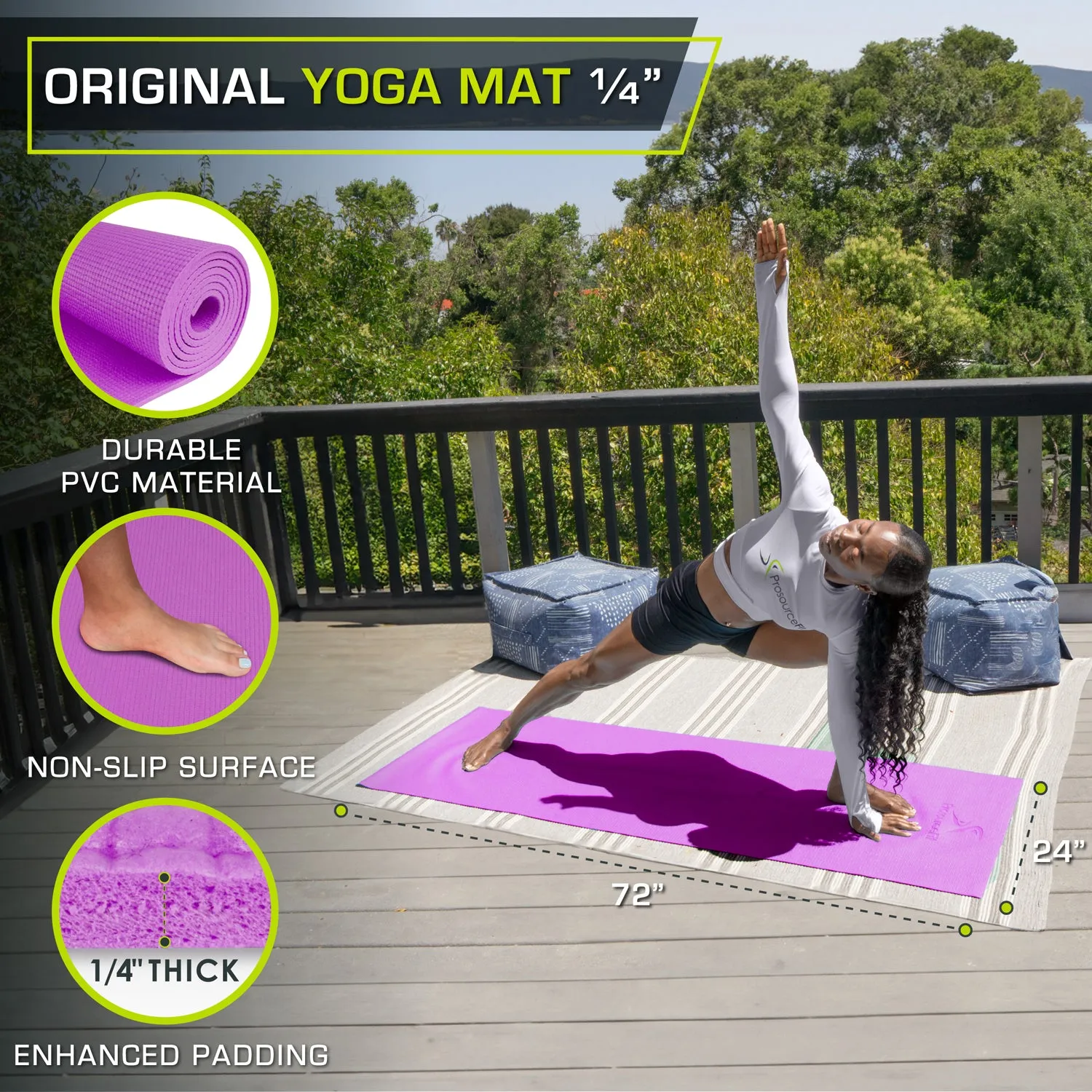 Original Yoga Mat 1/4"