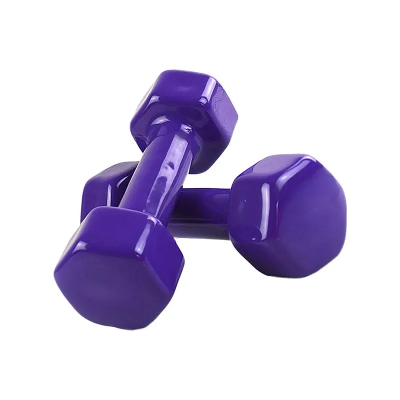 Pair Of 3Kg Vinyl Dumbbells