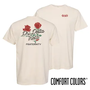 Phi Delt Comfort Colors Rosebud Ivory Short Sleeve Tee