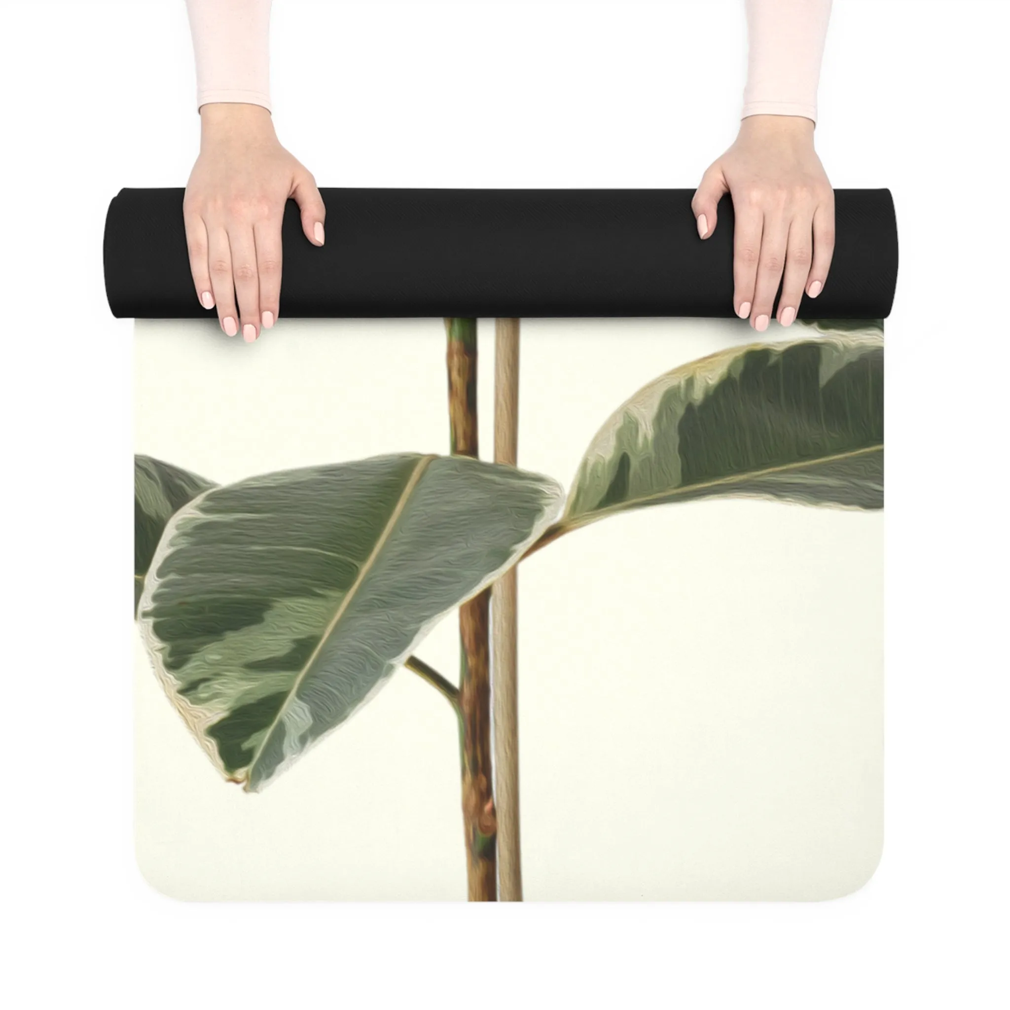 Plant in Oil Yoga Mat