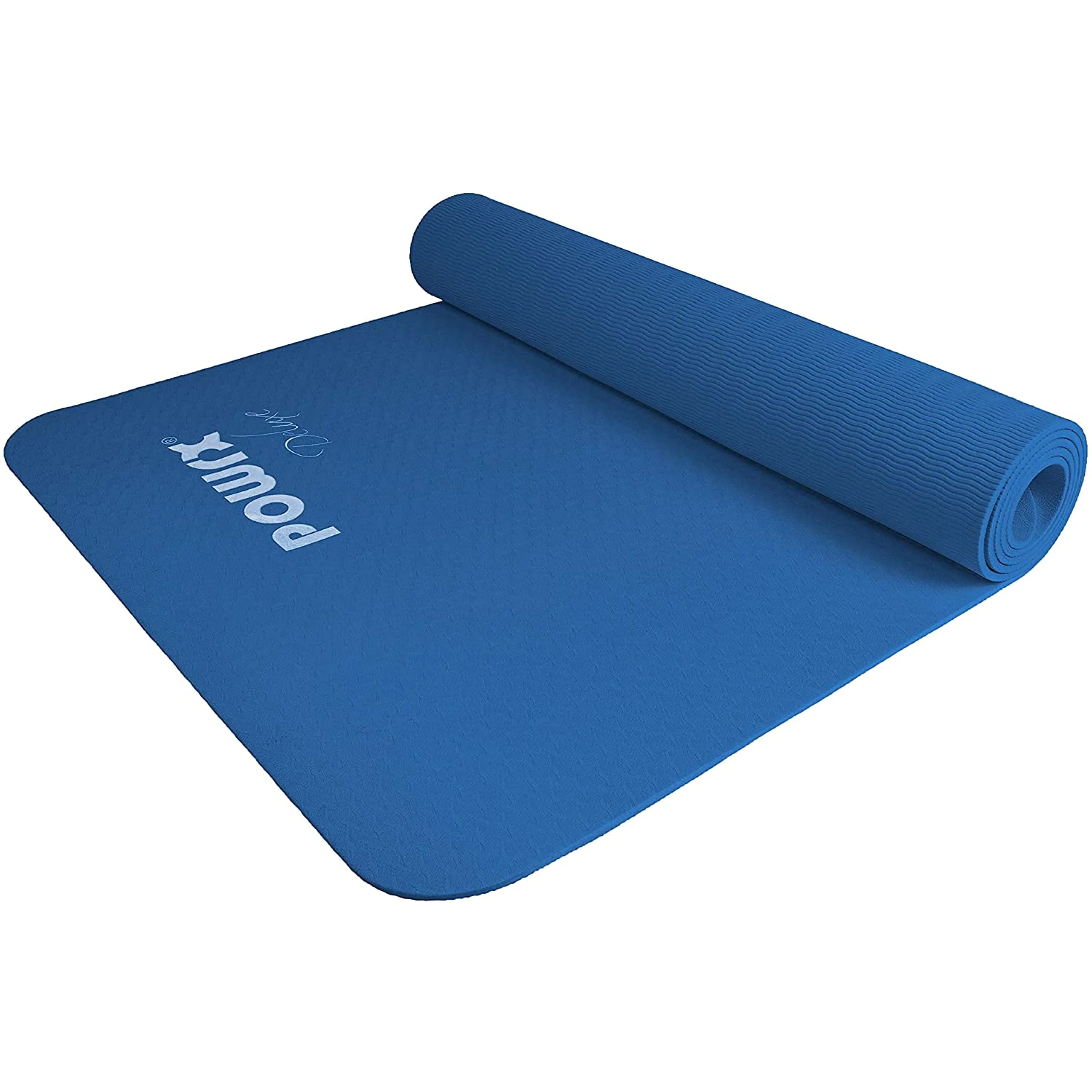 POWRX Yoga Mat TPE with Bag | Excersize mat for workout | Non-slip large yoga mat