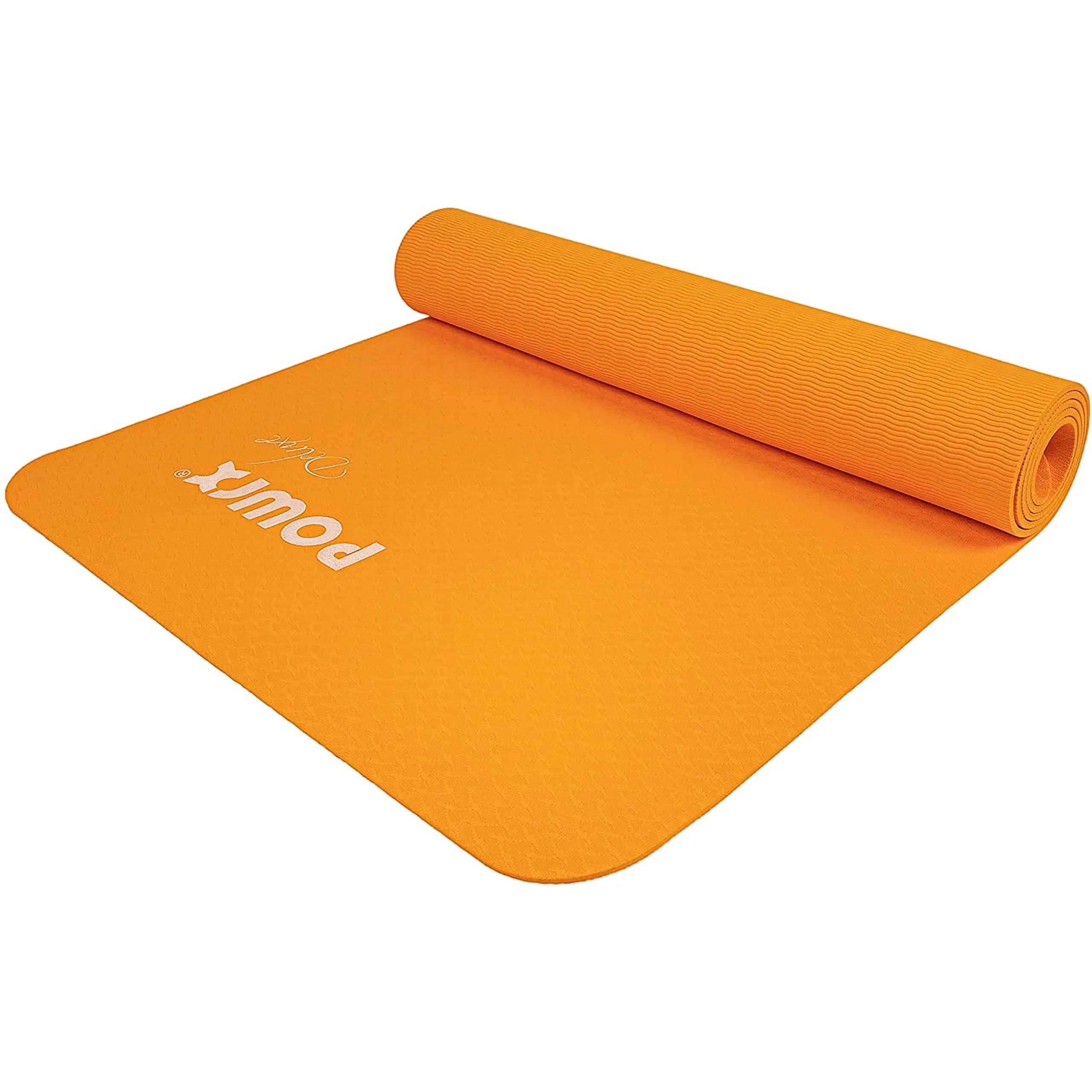 POWRX Yoga Mat TPE with Bag | Excersize mat for workout | Non-slip large yoga mat