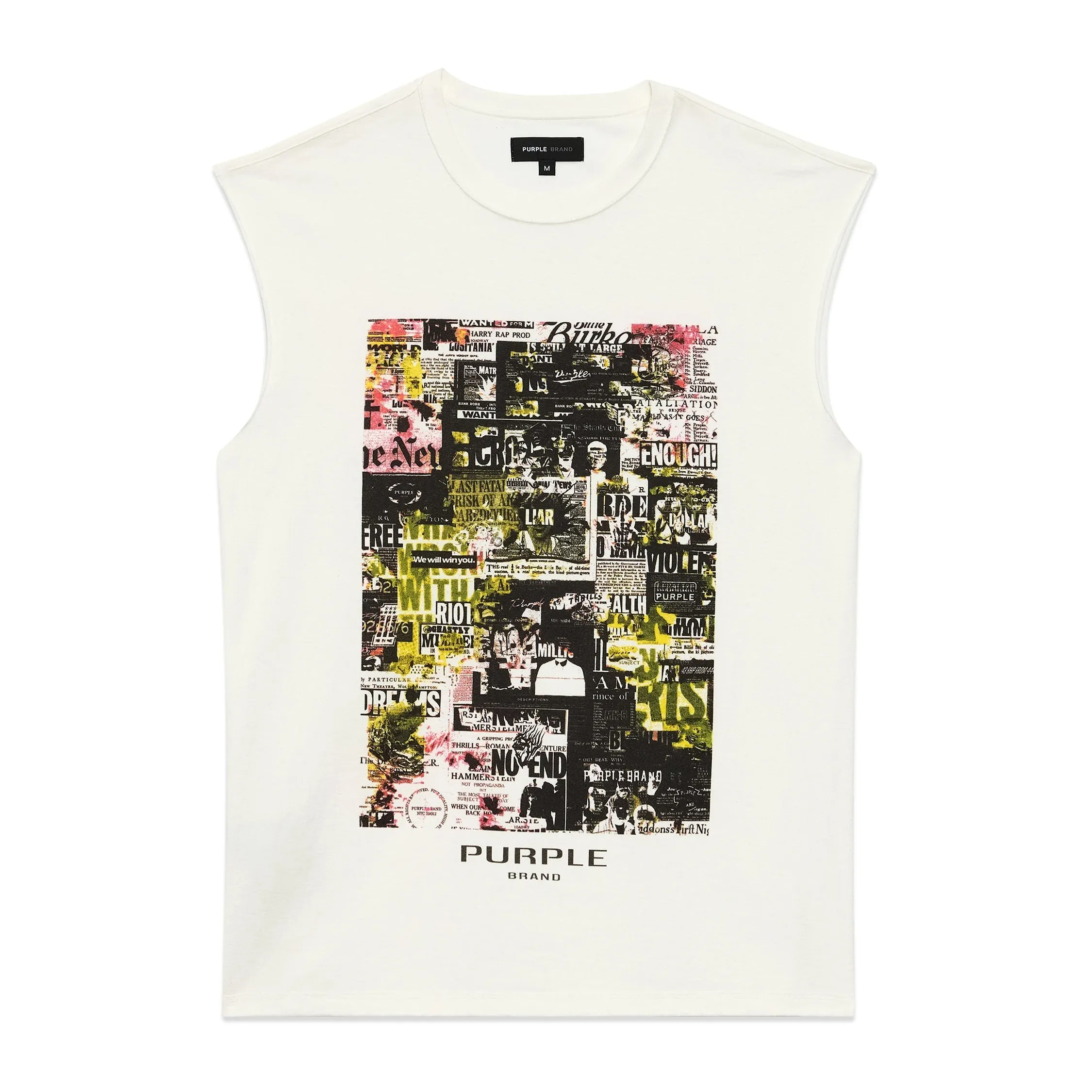 Purple Brand The News Tank Top