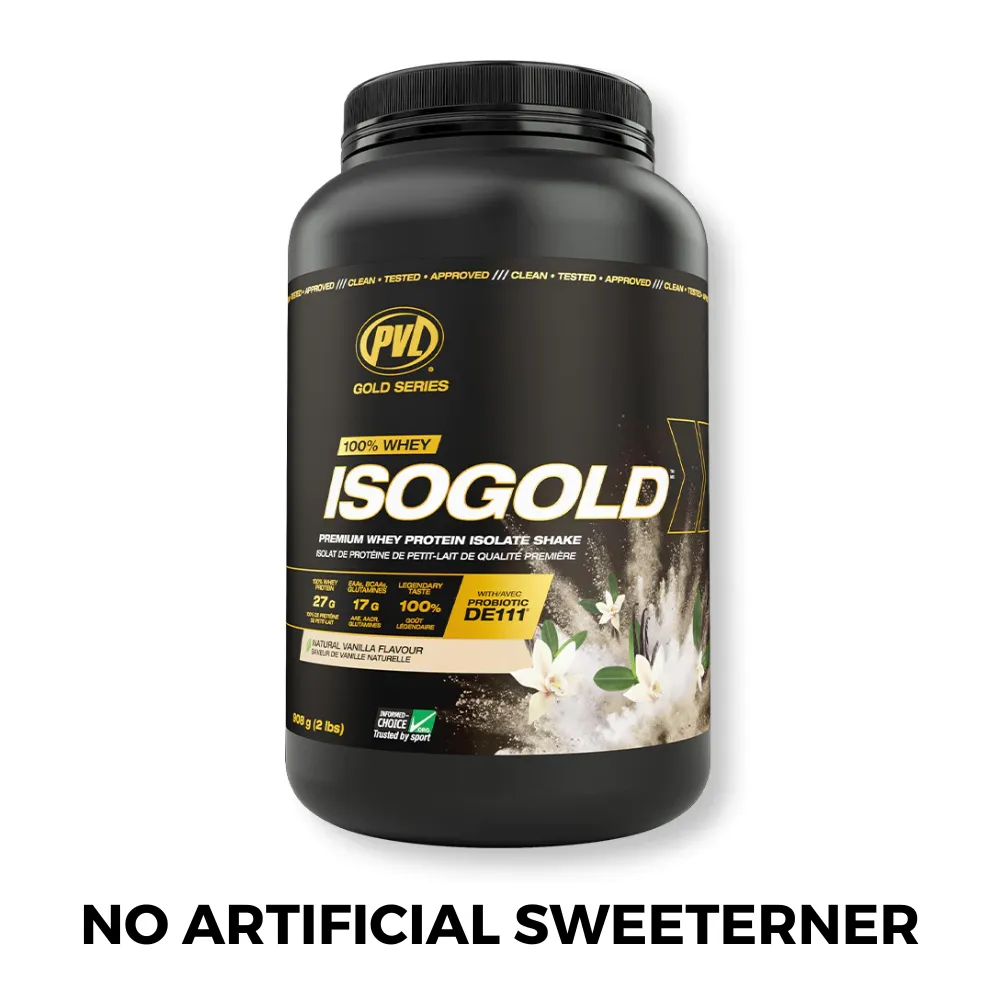 PVL Gold Series Iso Gold, 100% Whey Protein Isolate & Hydrolysate, Muscle Growth Support, Muscle Recovery, 2-5lbs